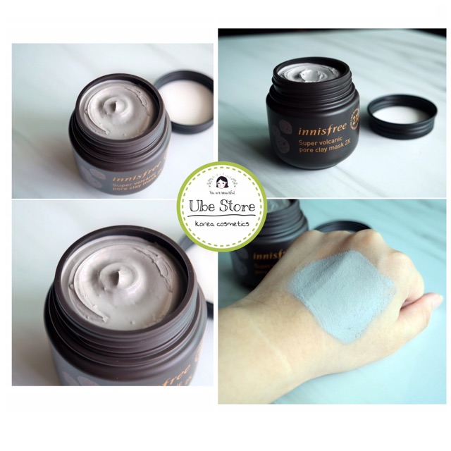 MẶT NẠ ĐẤT SÉT NÚI LỬA INNISFREE SUPER VOLCANIC PORE CLAY MASK 2X 100ML