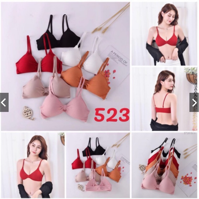 (Mới nhất) Áo bra thắt nơ gân tăm cực xinh MS308