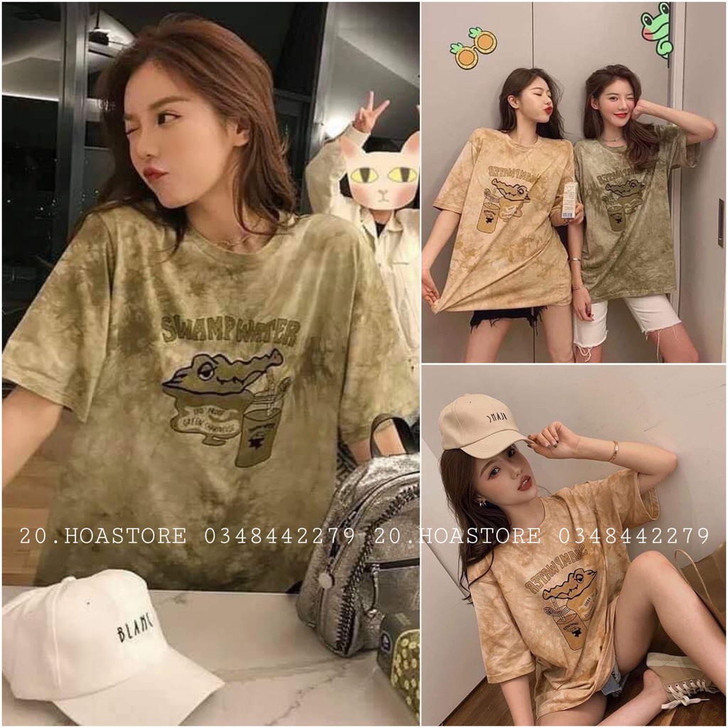 ÁO THUN LOANG CÁ SẤU 2 MÀU HOT HIT UNISEX