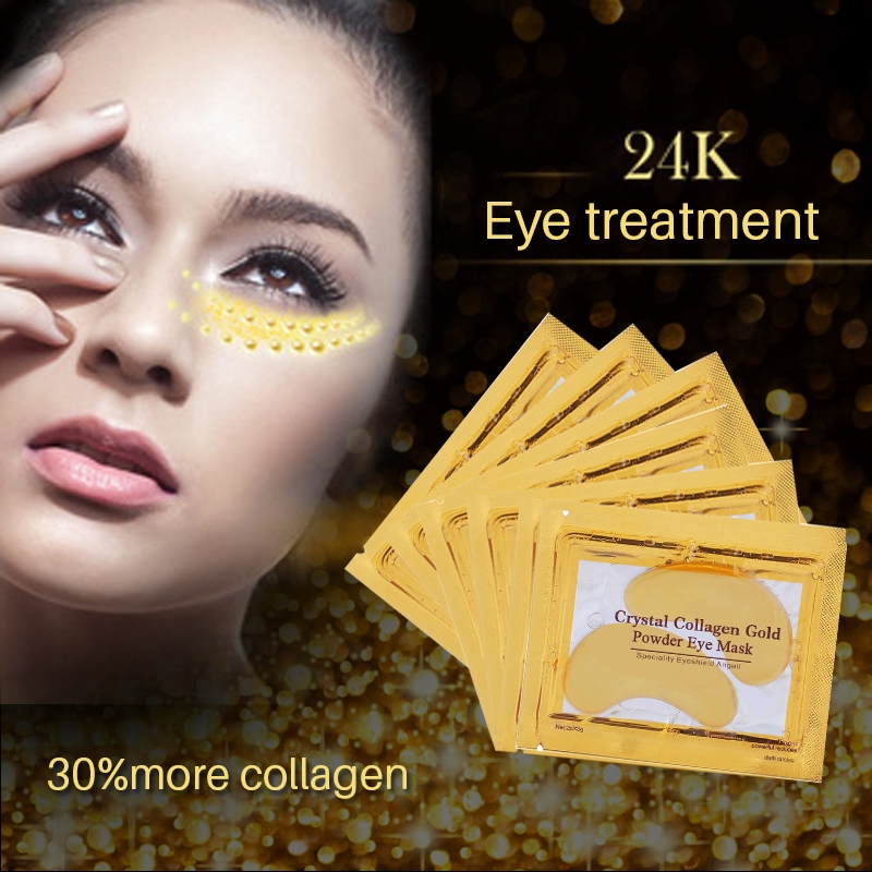 Mặt Nạ Mắt Collagen Vàng 24k Hyaluronic Acid Chống Lão Hóa Hiệu Quả