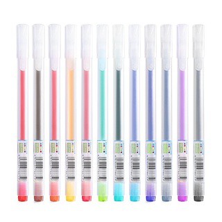 Bút gel nhiều màu xinh xắn tươi sáng đầu 0.5mm dùng trang trí sổ, học tập, take note vỏ nhám dễ dùng