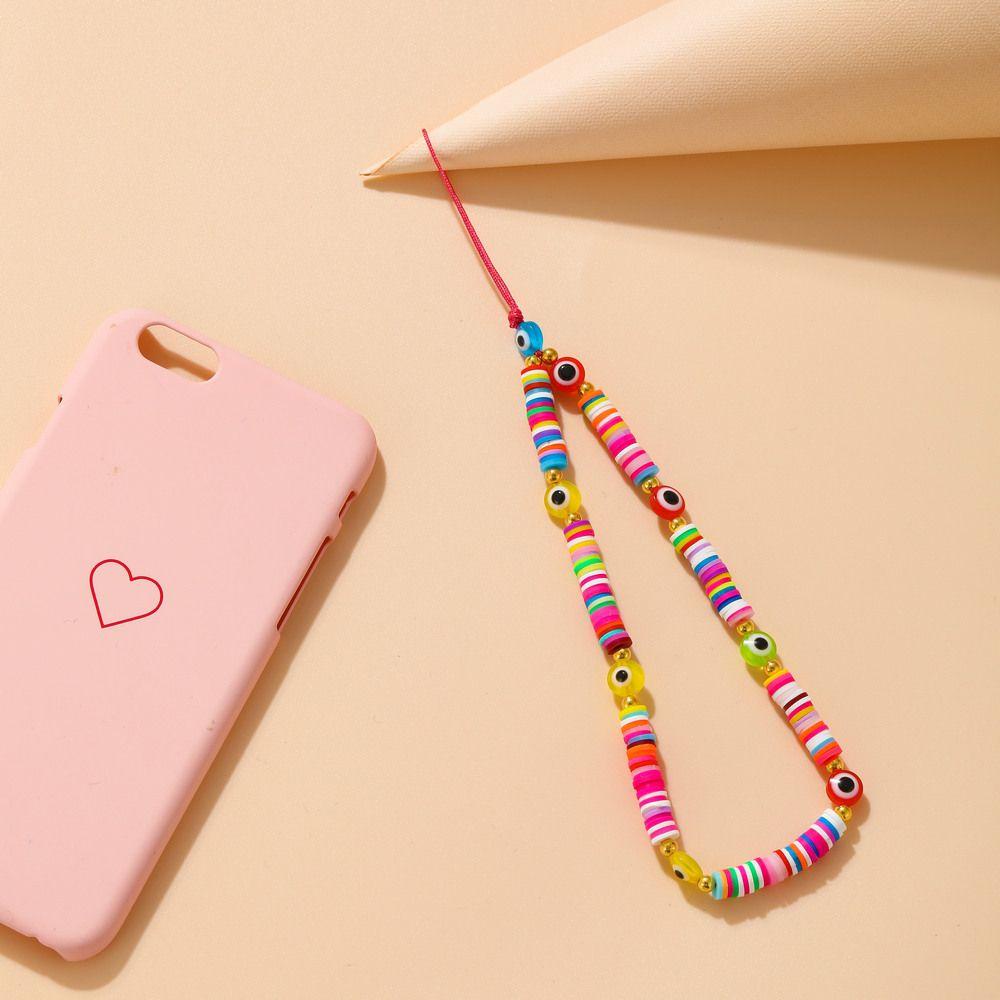 JONYE Mobile Dây Xích Acrylic Đính Hạt Thủ Công Treo Điện Thoại Phong Cách Boho