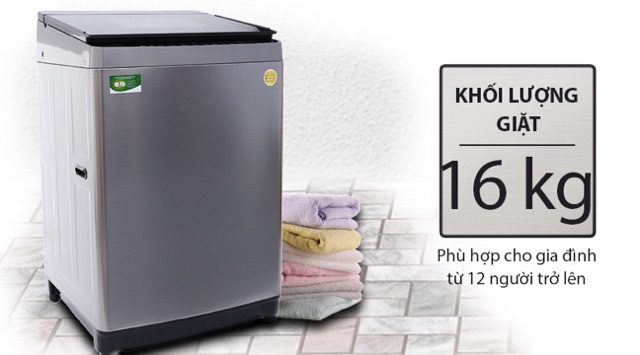 Máy giặt Toshiba Inverter 16 kg AW-DUG1700WV (SS)(Miễn phí giao tại HCM-ngoài tỉnh liên hệ shop)