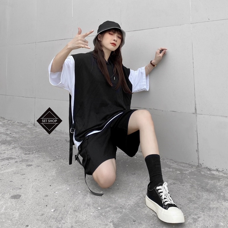 Áo hoodie phối layer 2 lớp | BigBuy360 - bigbuy360.vn