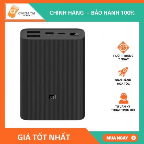 Pin sạc dự phòng 10000mAh Xiaomi Power Bank 3 Ultra Compact PB1022ZM .
