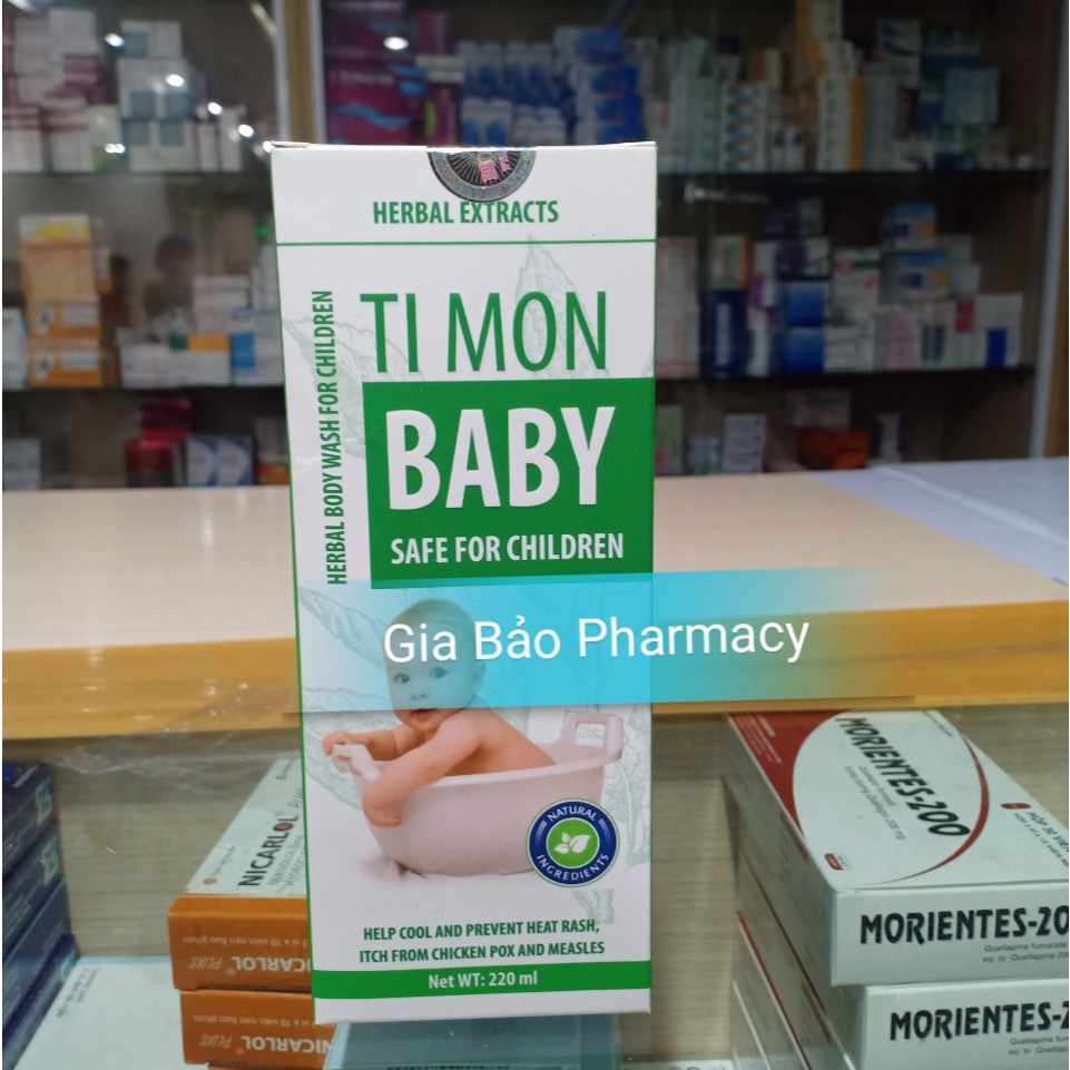 Nước tắm TI MON BABY chiết xuất từ thảo dược