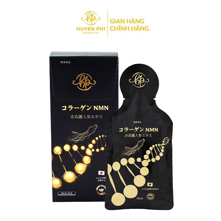 Collagen NMN Red Ginseng Huyền Phi (Hộp 10 gói x 20ml)