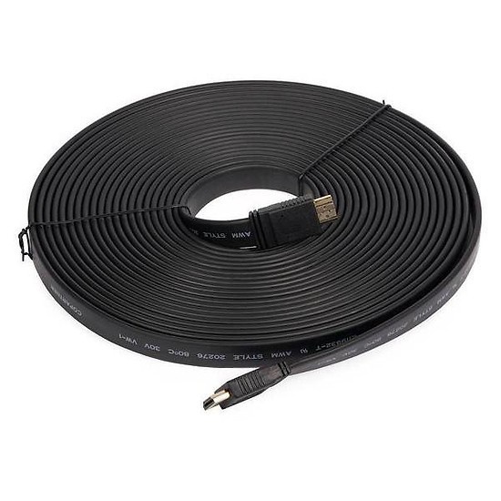 Dây Cáp HDMI 15m dẹt đen-Dây cáp kết nối cổng HDMI 2 đầu tốt chống nhiễu xịn chất lượng cao giá rẻ.DHD2