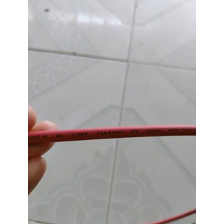 Cuộn dây DC 4.0mm 1500V 100m Đen hoặc Đỏ