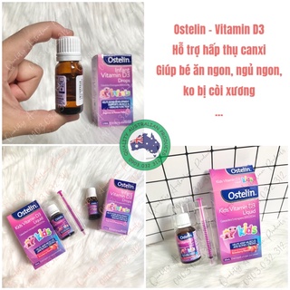 [SG] Ostelin Vitamin D3 Drop / Liquid hàng bay chuẩn Úc kèm bill