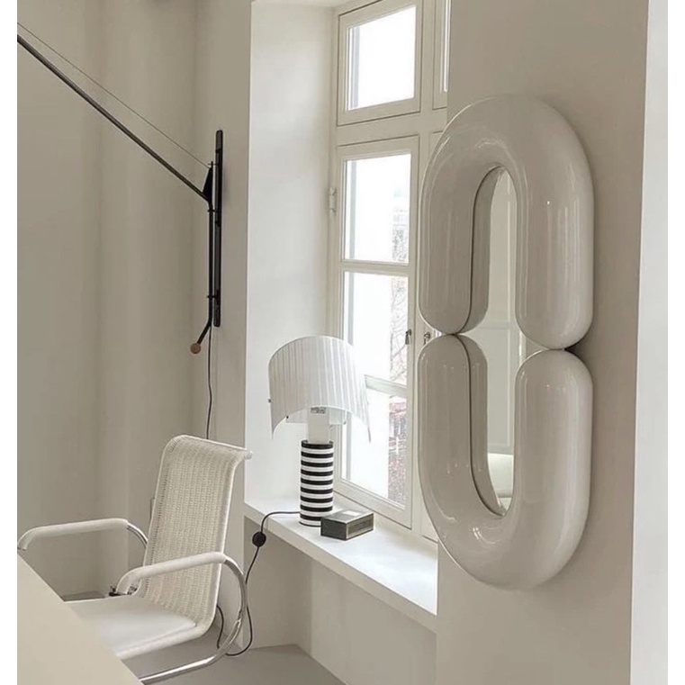 Gương sàn Zodiac mirror decor phòng khách 2 màu độc lạ sang trọng - Bắc Âu