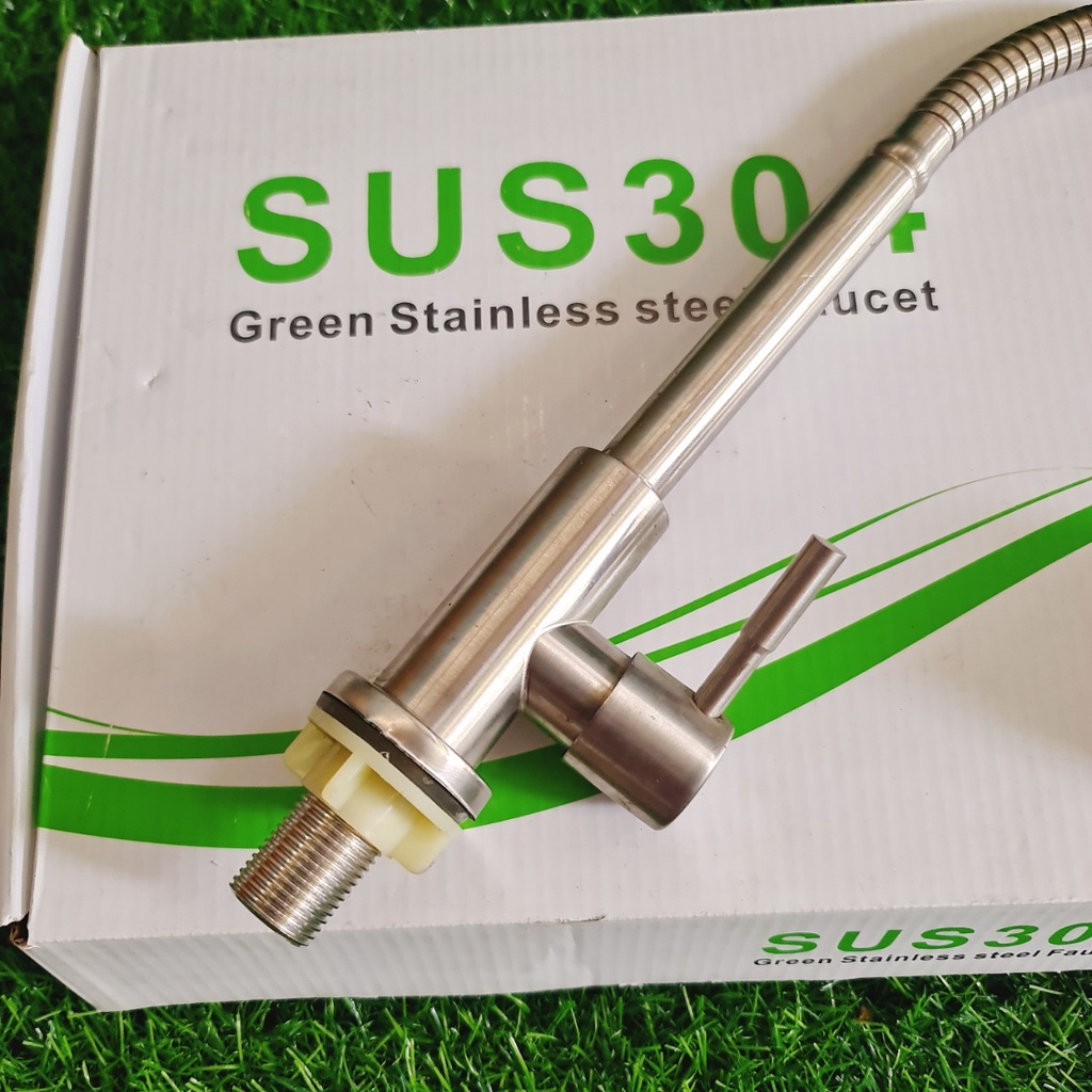 Vòi chén inox 304, vòi chén bẻ lò xo dẻo, vòi chén 2 chế độ nước, tăng áp, vòi chén rẻ, vòi rửa chén