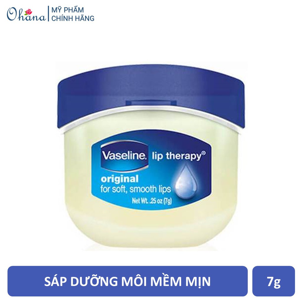 Sáp Dưỡng Môi Mềm Mịn Vaseline Lip Therapy Original 7g