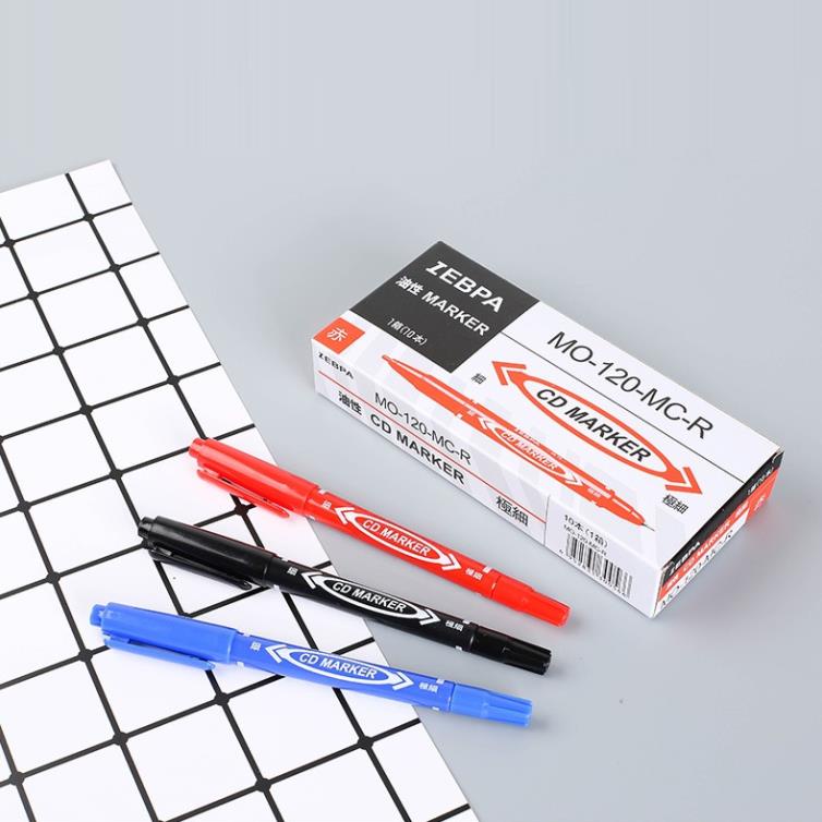 Bút dạ KOLANO Marker 2 đầu size bé bút lông dầu đánh dấu không trôi mực SP-001370