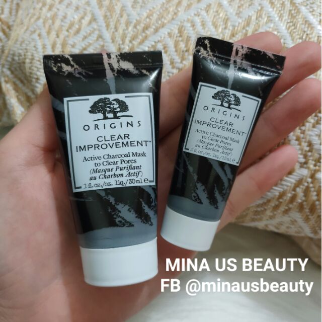 [15/30ml] Mặt nạ Origins than bùn Clear Improvement Active Charcoal Mask