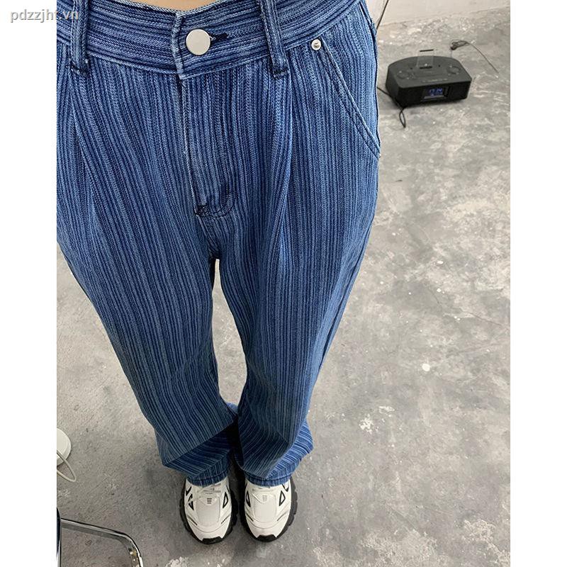 Quần Jeans Dài Lưng Cao Ống Rộng Thời Trang Cho Nữ | BigBuy360 - bigbuy360.vn