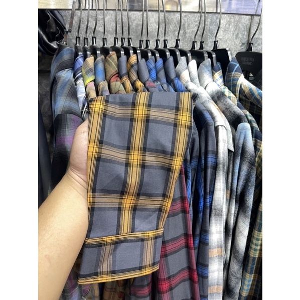 Sơ Mi Kẻ cao cấp màu hot