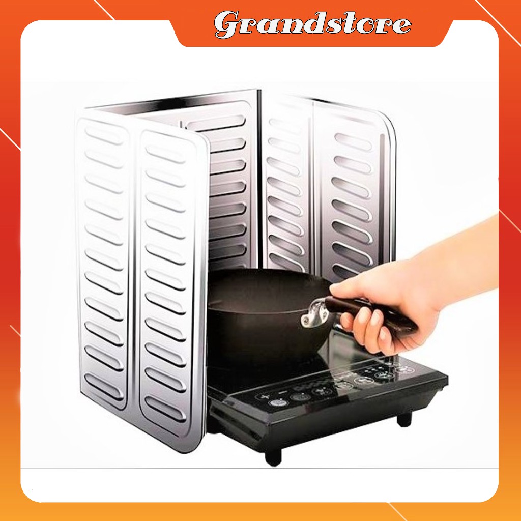 Tấm chắn dầu mỡ ngăn văng dầu giọt bắn tường cách nhiệt khói lửa bếp ga đôi bếp từ cồn chắn gió bếp gas du lịch dã ngoại