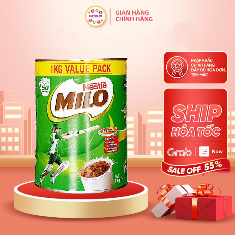 Sữa bột Nestle Milo tăng chiều cao cho bé từ 2 tuổi 1kg -1.1kg Healthy Care QTM