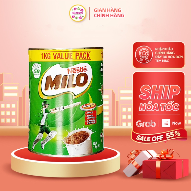 Sữa bột Nestle Milo tăng chiều cao cho bé từ 2 tuổi 1kg