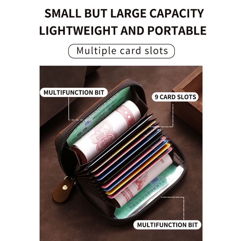 Ví Da Giả Khóa Kéo Thời Trang Nam