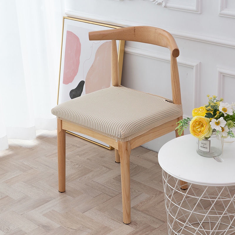 Vỏ Bọc Ghế Co Giãn Màu Trơn Phong Cách Bắc Âu Độc Đáo