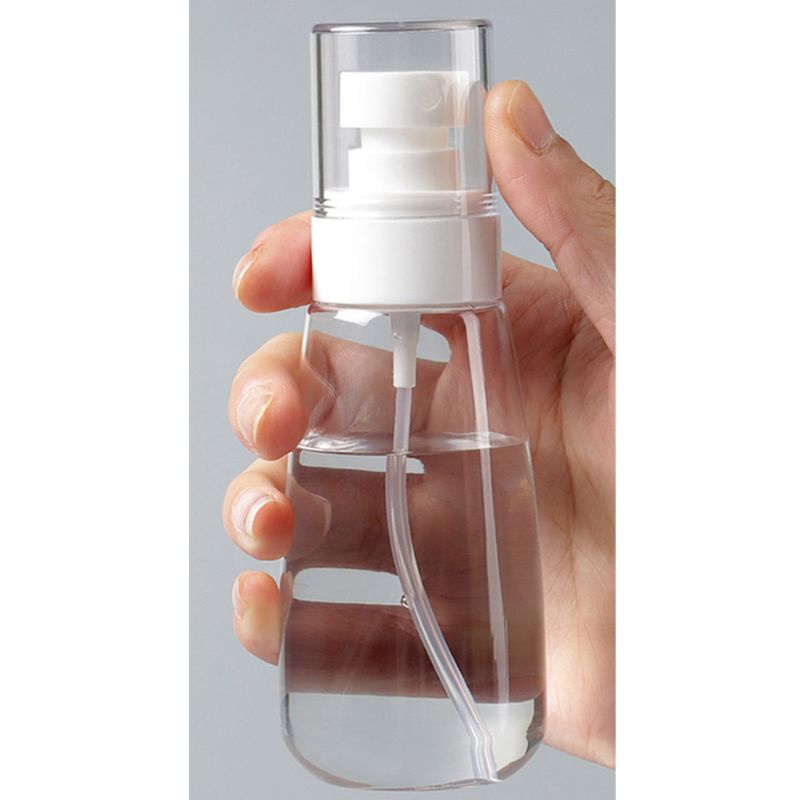 Set 5 Chai Nhựa Rỗng Trong Suốt Dạng Bơm Đựng Mỹ Phẩm Tiện Dụng Khi Đi Du Lịch
