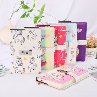 SỔ TAY, NHẬT KÝ UNICORN CÓ KHÓA MẬT KHẨU 1235