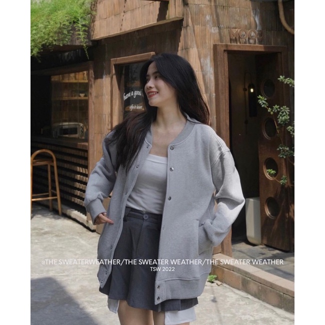 Áo khoác nỉ bomber 3 màu siêu xịn (Ảnh thật)