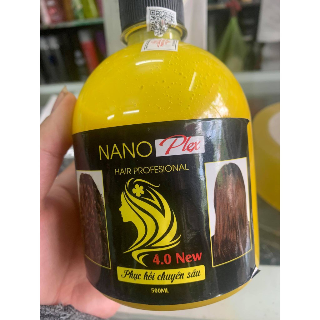 Axít béo Nano Plex hỗ trợ hóa chất phục hồi tóc 4.0 chuyên sâu 500ml