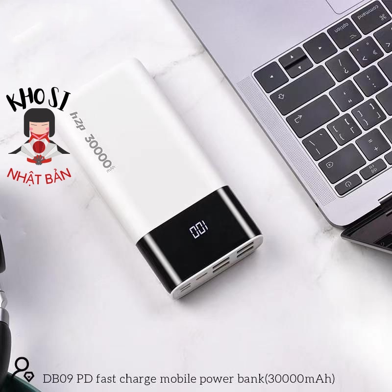 Pin Sạc Dự Phòng 30000mAh Sạc Nhanh 18W Hoco DB09 Hỗ Trợ 4 Cổng USB { BẢO HÀNH CHÍNH HÃNG}