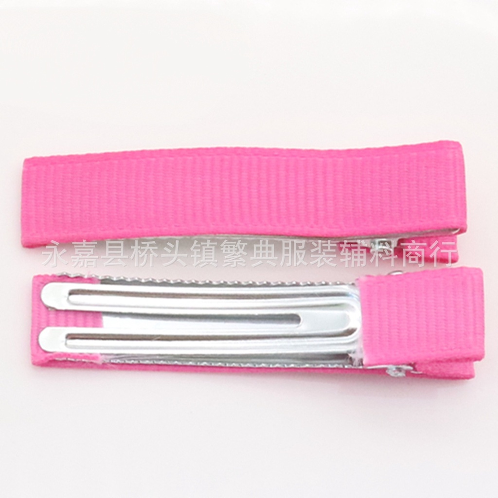 Kẹp tóc bọc vải 5 cm nhiều màu - Phụ kiện tự làm kẹp tóc, trang sức handmade, kẹp tóc ruybang