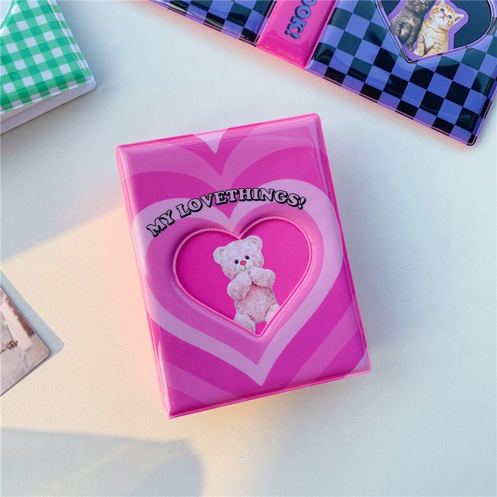Album đựng thẻ ID 3 inch hình trái tim xinh xắn