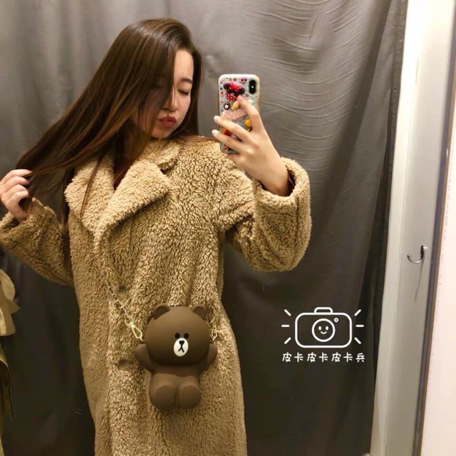 Túi đeo chéo gấu Brown siêu xinh hottrend
