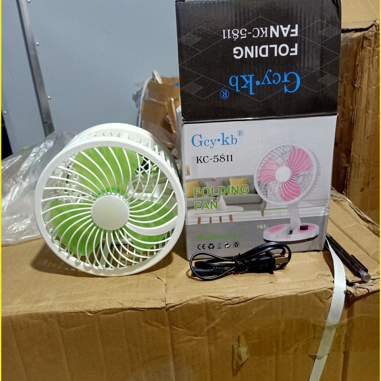 Quạt Tích Điện Gấp Gọn Đa Năng Có Đèn Led Siêu Sáng Siêu Tiện Lợi | BigBuy360 - bigbuy360.vn