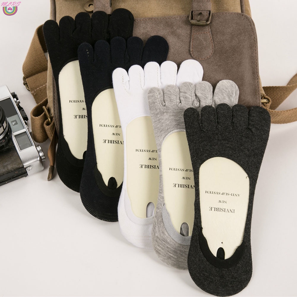 Đôi tất xỏ ngón cotton co giãn chống trượt cho nam