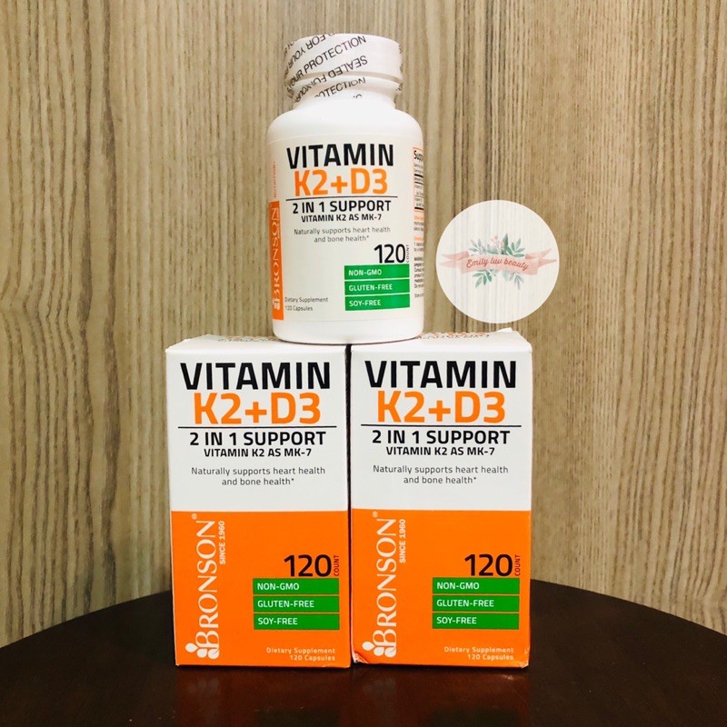 Vitamin K2 + D3 Bronson | Thế Giới Skin Care