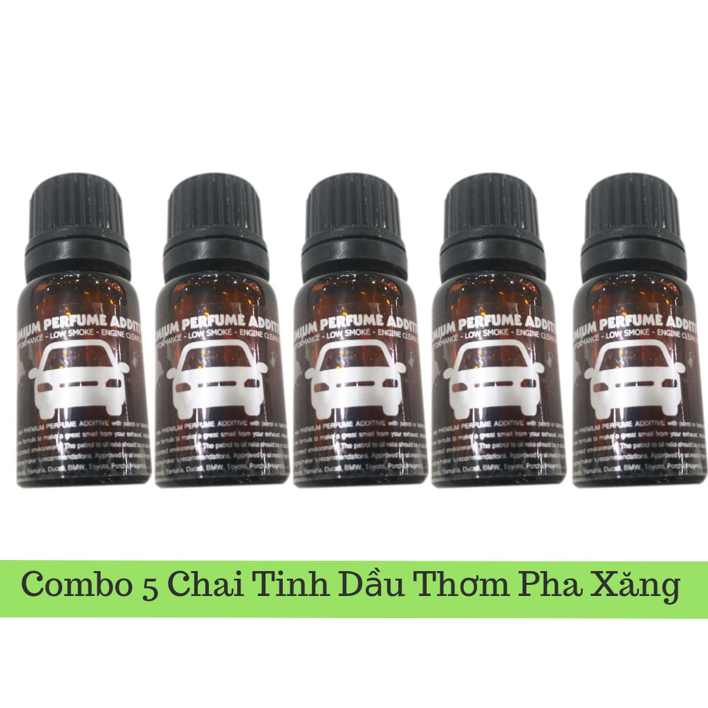 Combo 5 Chai Tinh Dầu Thơm Pha Xăng Nhớt Xe Máy ,Phụ Gia Mùi Thơm