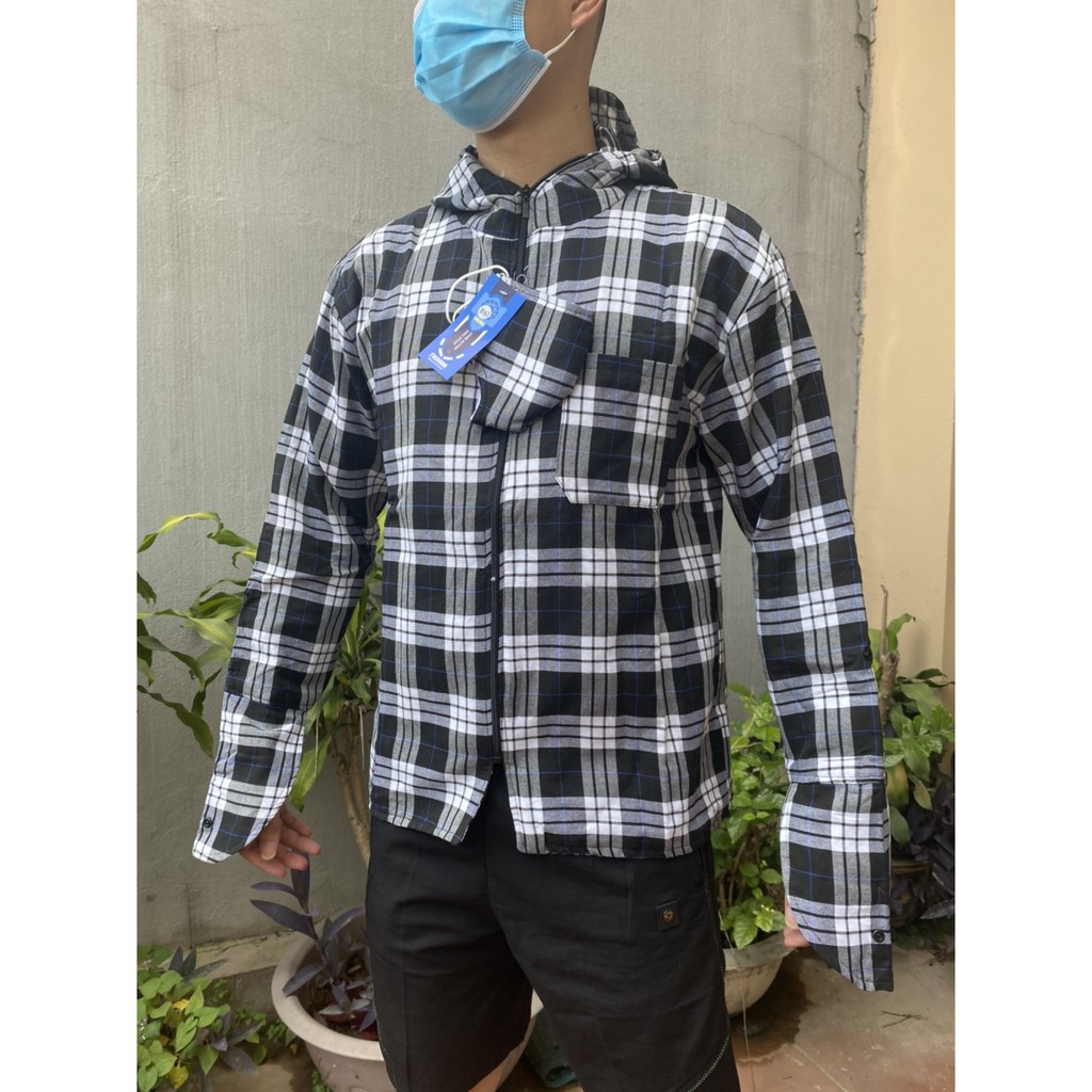 Áo Chống Nắng Kẻ Caro Nam Nữ 2 Lớp Tiện Dụng Chất Đẹp Đang Rất Hot 2021 | BigBuy360 - bigbuy360.vn