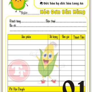 Hóa đơn 1 liên  in theo yêu cầu