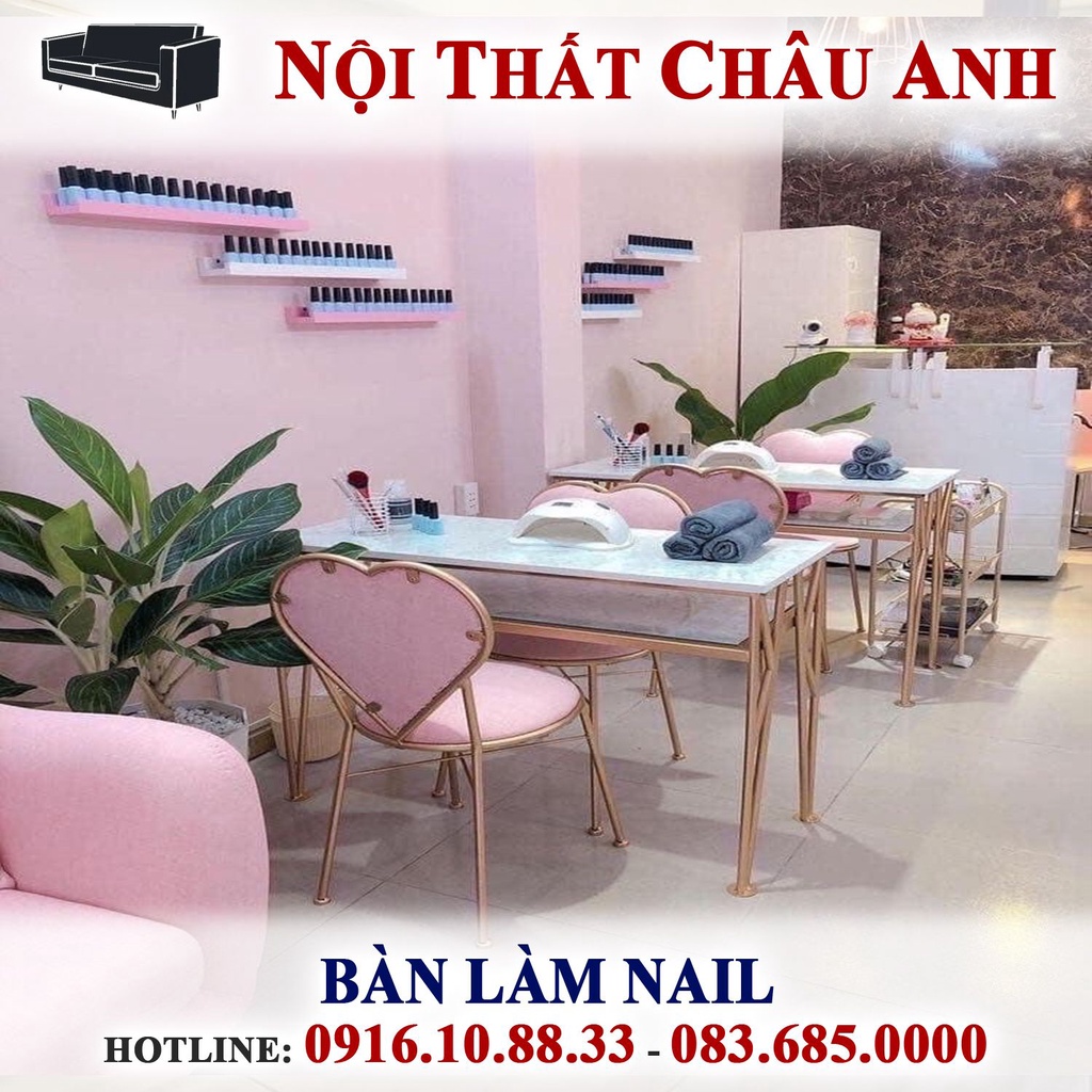 [Hàng Thủ Công] Bàn Làm Nail Chuyên Dụng Cho Spa (Chưa Bao Gồm Ghế) - Model: BANNAIL-01