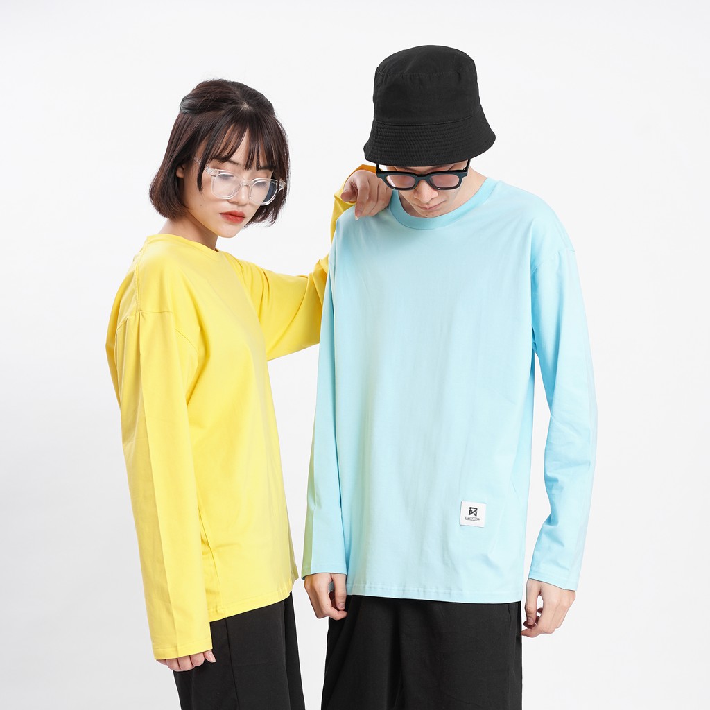 Áo thun dài tay nam nữ Unisex N7 9 màu Basic Long Tee phông trơn lỡ oversize phom rộng sweater cá tính phong cách