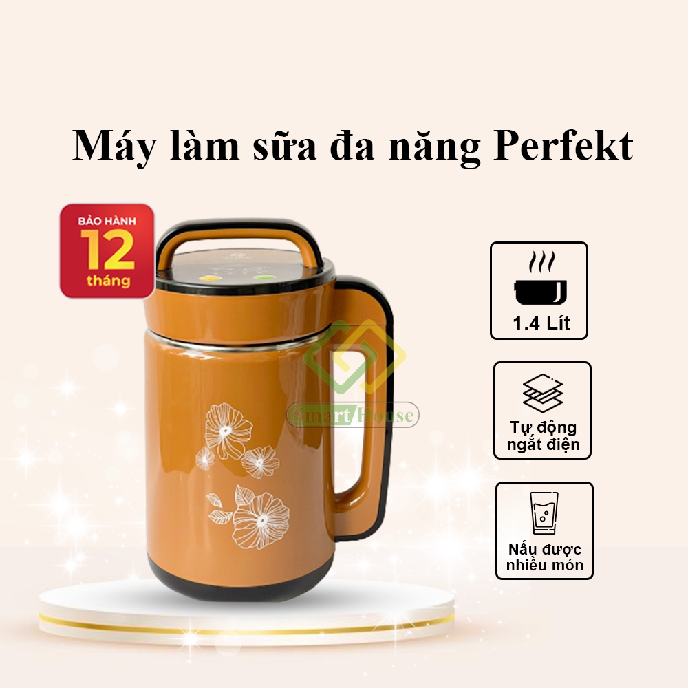 Máy Làm Sữa Đa Năng Perfekt PE0221 Chính Hãng, Chế Biến Nhanh, An Toàn - Smart House