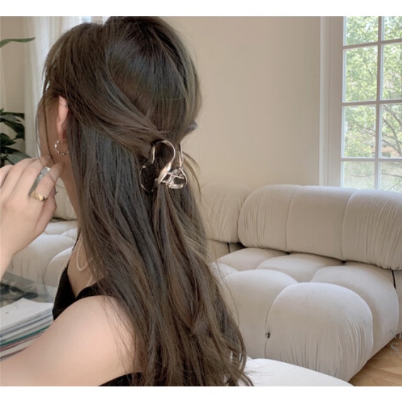 Kẹp Tóc Hình Tròn Bằng Kim Loại Dành Cho Nữ