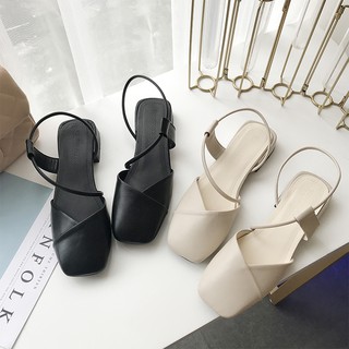 Giày sandal đế thấp thời trang cho nữ