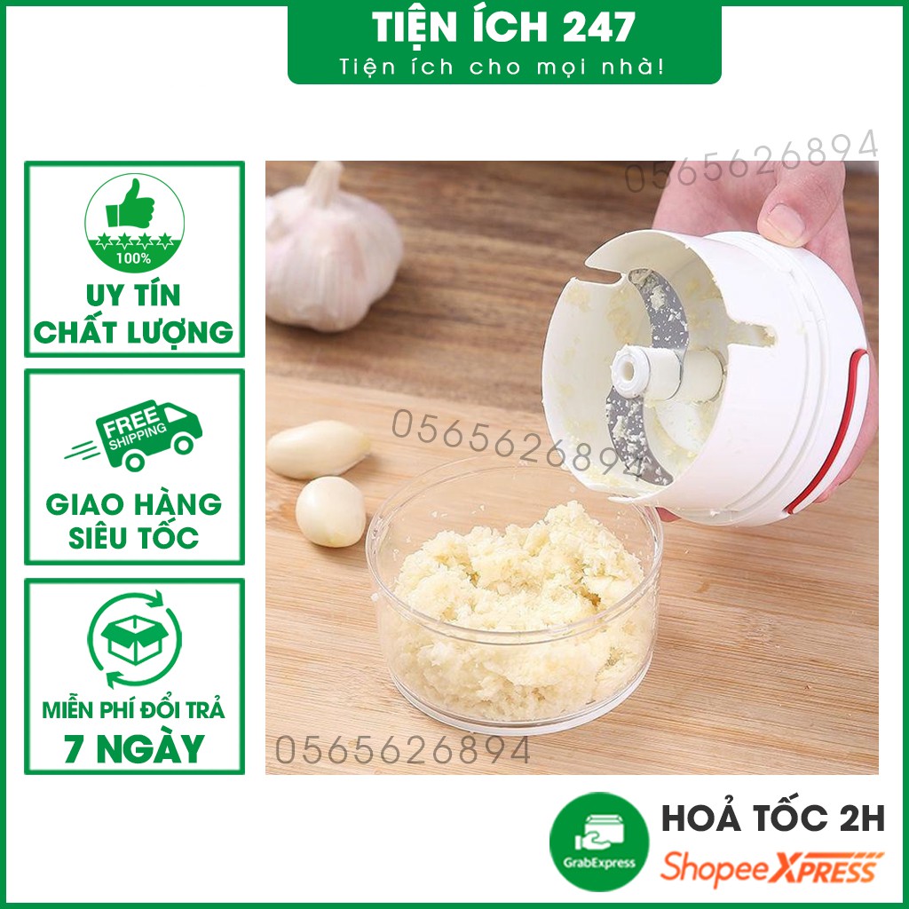 Dụng cụ xay tỏi ớt cầm tay đa năng Tienich247