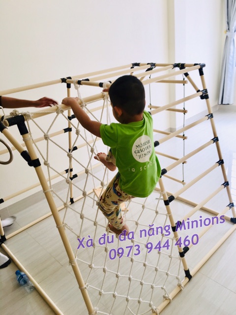 Phụ kiện xà đu lưới trèo _ Thích hợp lắp cho xà đu đa năng Minions (Không gồm khung xà đu)