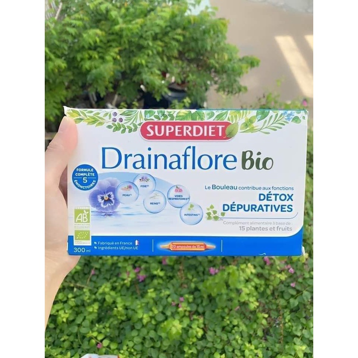 Nước Uống Thải Độc Chuyên Sâu Dạng Ông Superdiet Drainaflore Bio Detox
