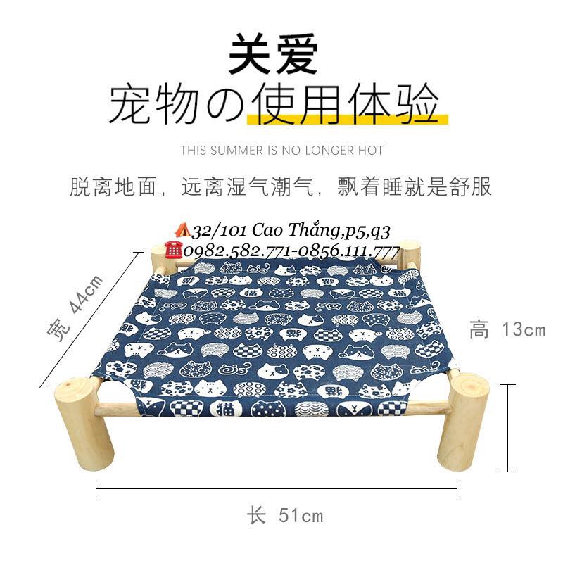 [ RẺ VÔ ĐỊCH] Giường ngủ gỗ cao cấp dành cho thú cưng