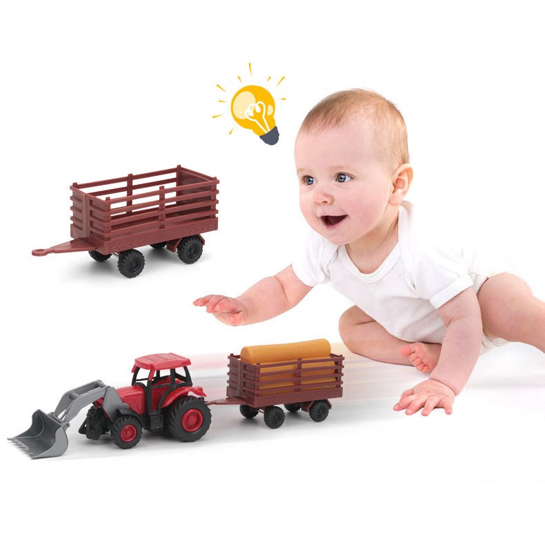 Bộ Mô hình xe kéo làm nông 18 chi tiết cho bé hóa thân thành nông dân chính hiệu